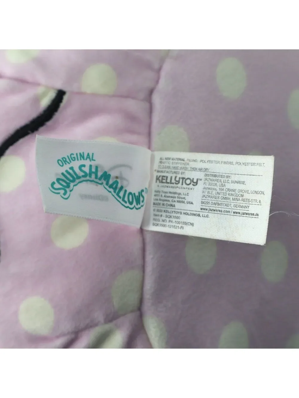 Squishmallow Disney Minnie Mouse Plush Pillow with Polka Dot Bow